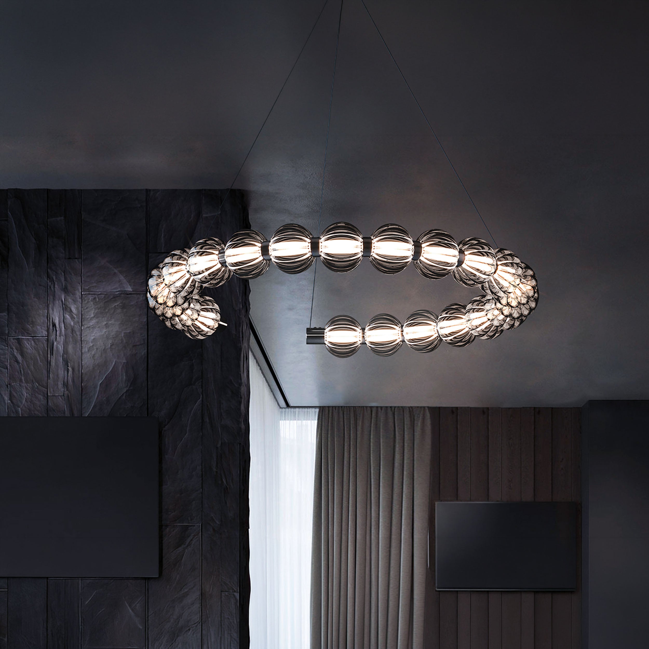 Maytoni Amulet LED pendant light chain composition