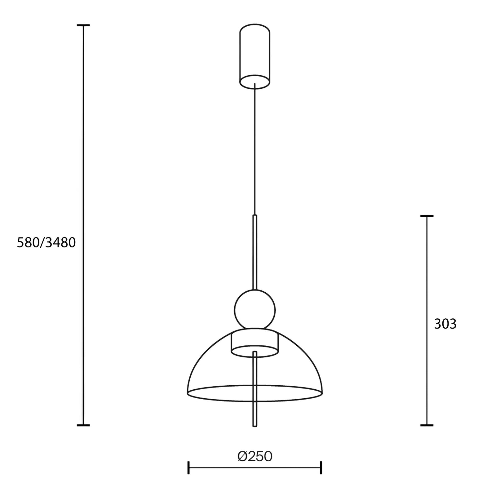 Maytoni Bangkok LED pendant light