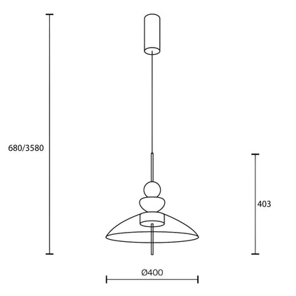 Maytoni Bangkok LED pendant light