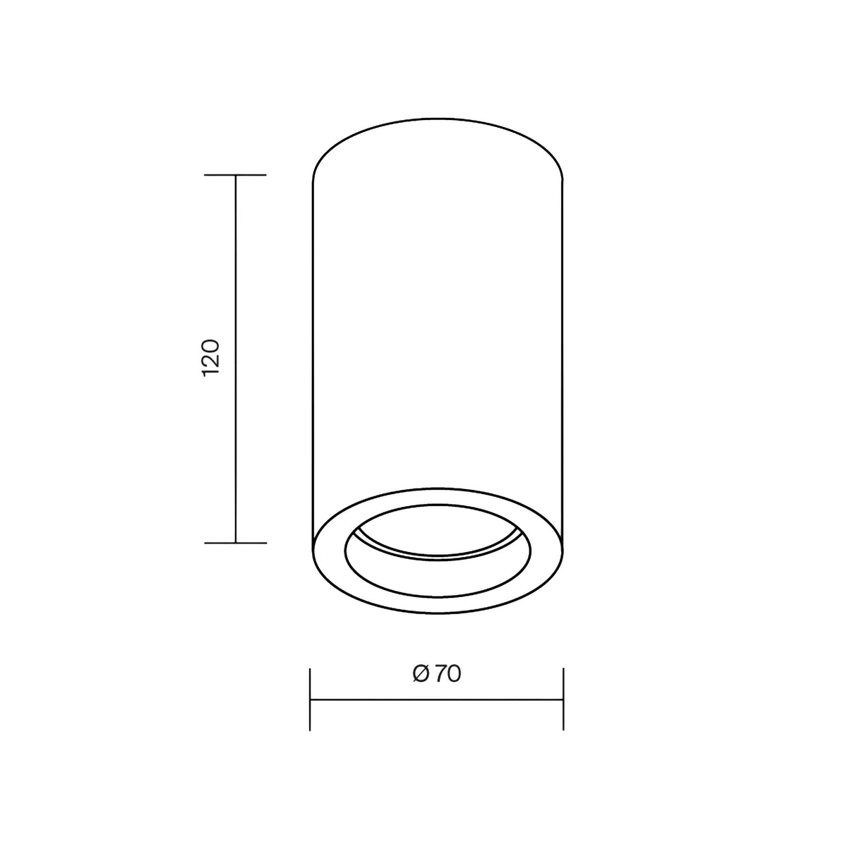 Maytoni Basic Texture GU10 surface-mounted light