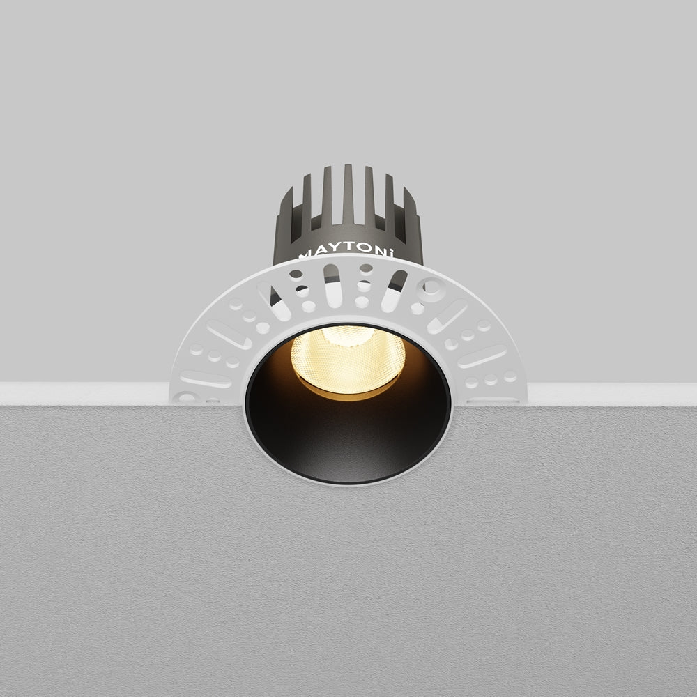 Maytoni Dip LED 50° recessed circular light black