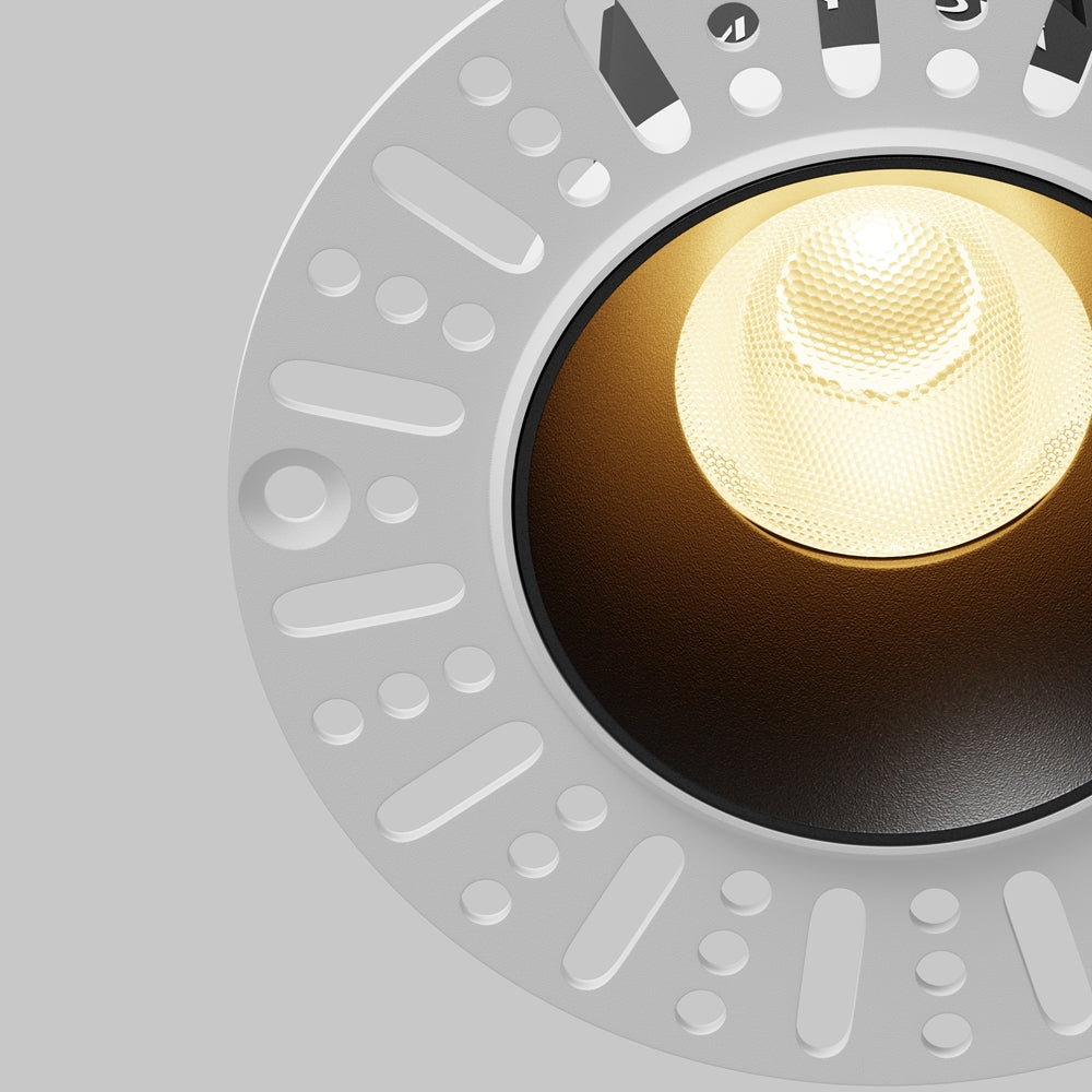 Maytoni Dip LED 50° recessed circular light black