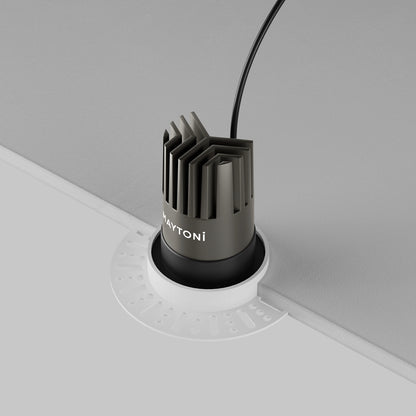 Maytoni Dip LED 50° recessed circular light black
