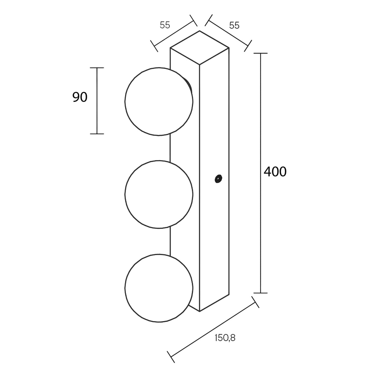 Maytoni Drop G9 wall light
