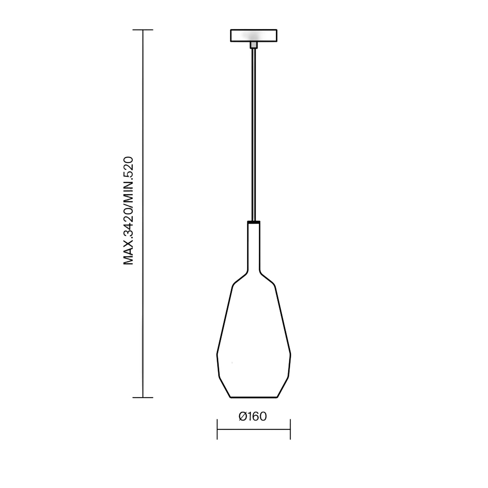 Maytoni Duality E27 pendant light