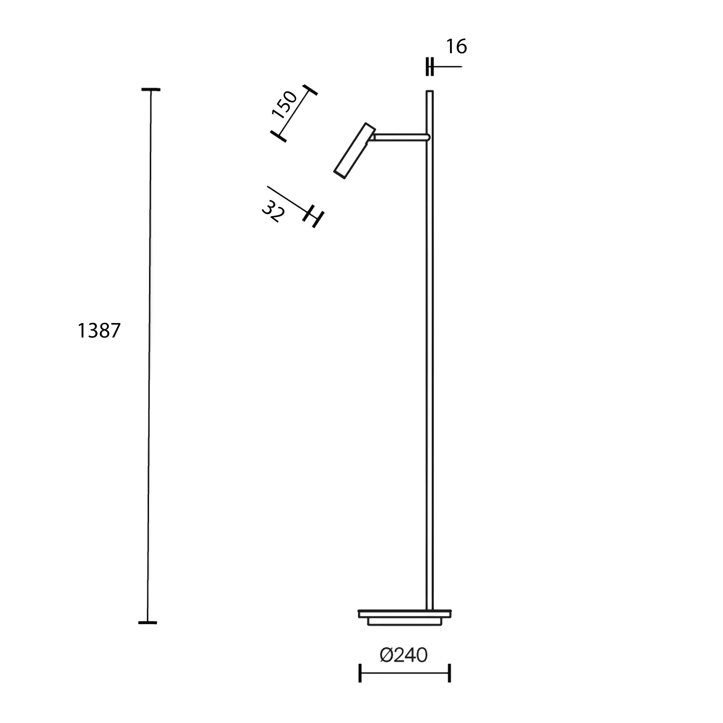 Maytoni Estudo LED floor light