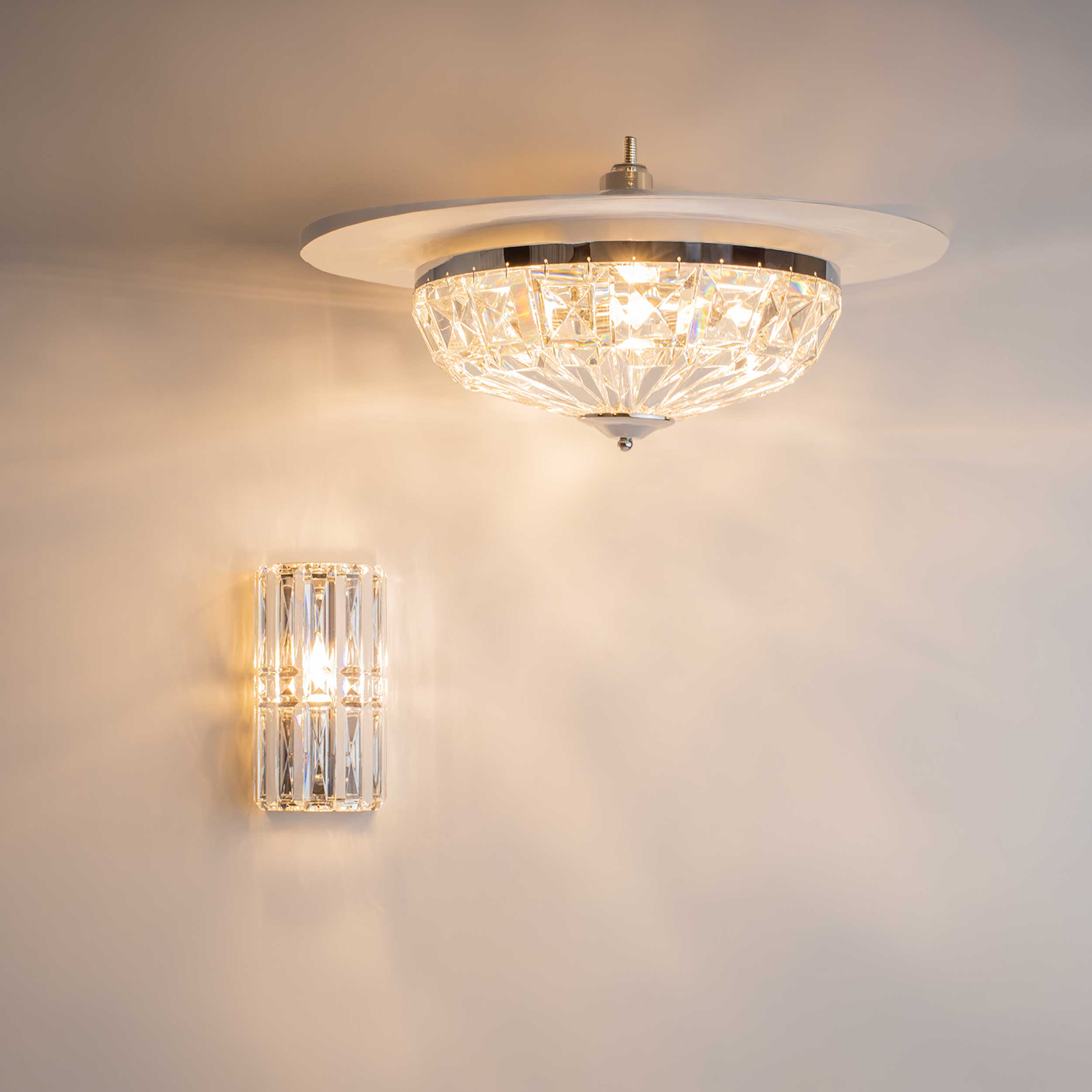Maytoni Facet E14 surface-mounted crystal light