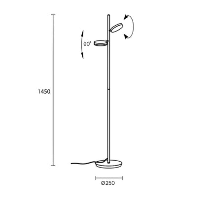 Maytoni Fad LED floor light