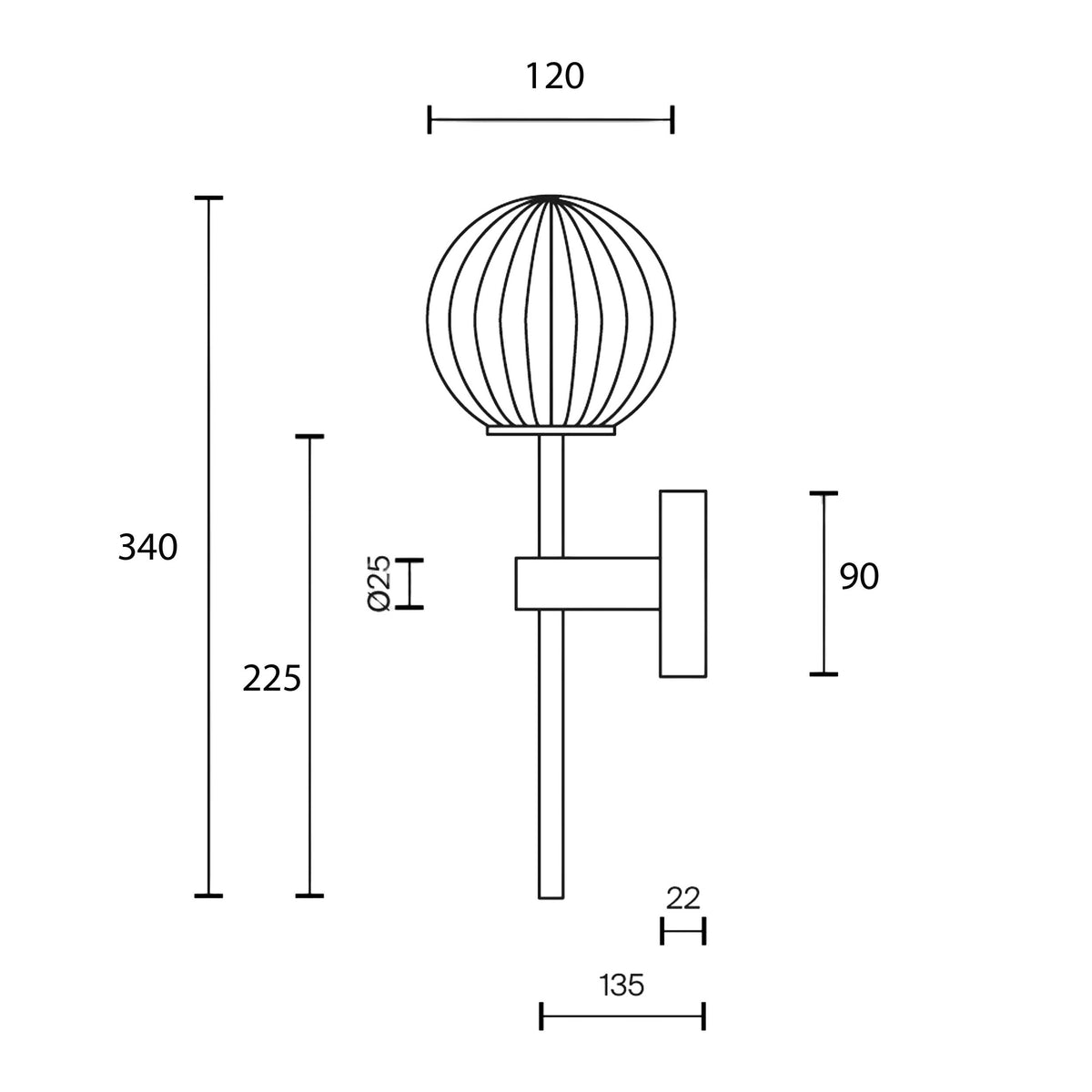 Maytoni Glace G9 wall light