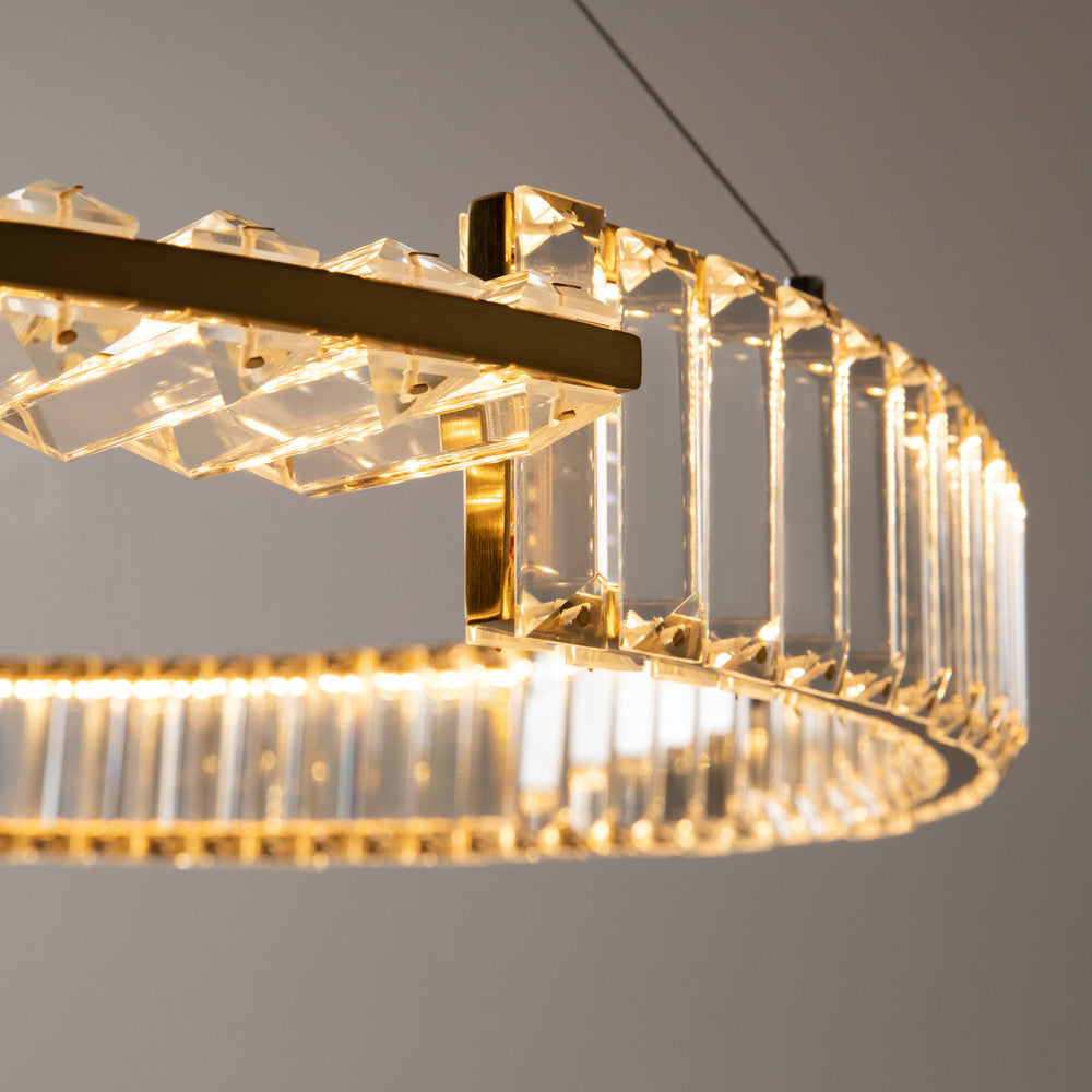 Maytoni Krone LED circular pendant light