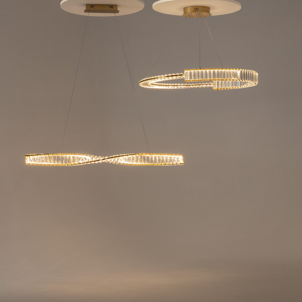 Maytoni Krone LED circular pendant light