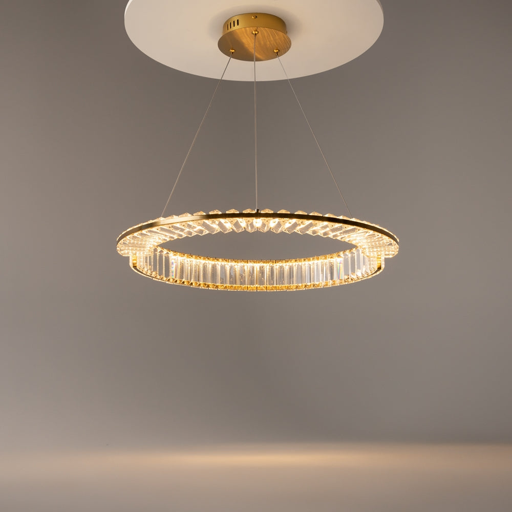 Maytoni Krone LED circular pendant light