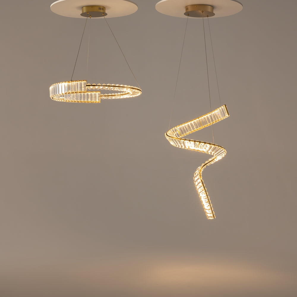 Maytoni Krone LED circular pendant light