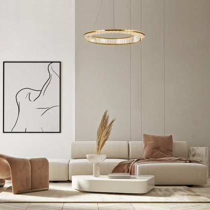 Maytoni Krone LED circular pendant light