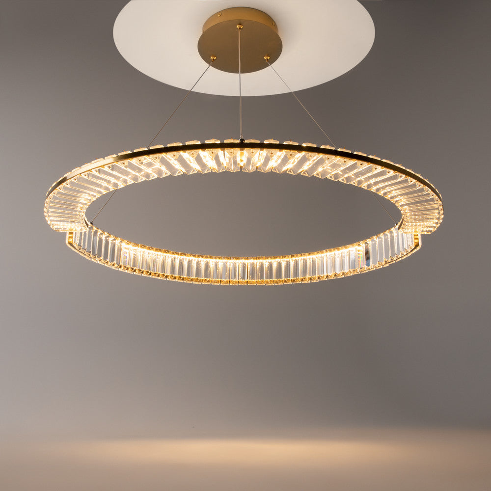 Maytoni Krone LED circular pendant light