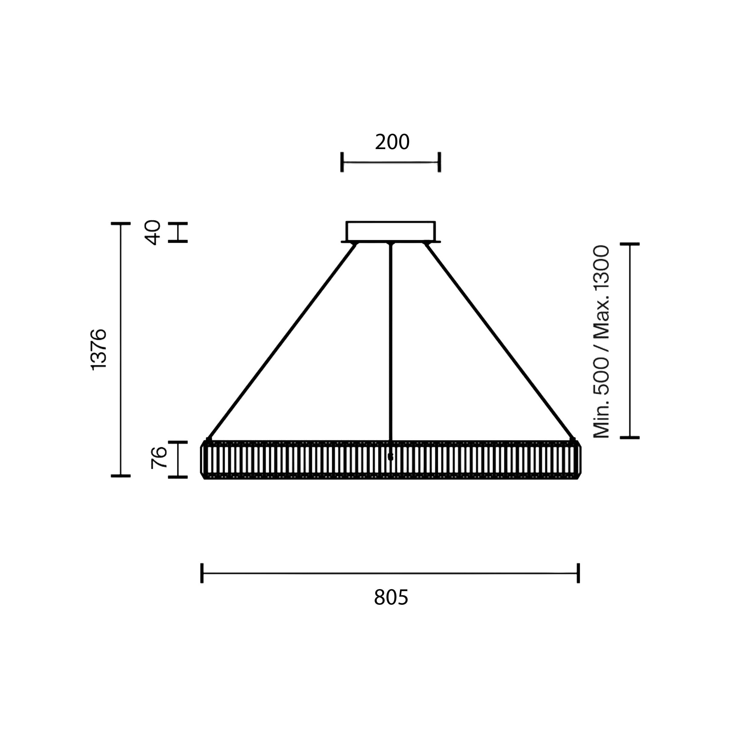 Maytoni Krone LED circular pendant light