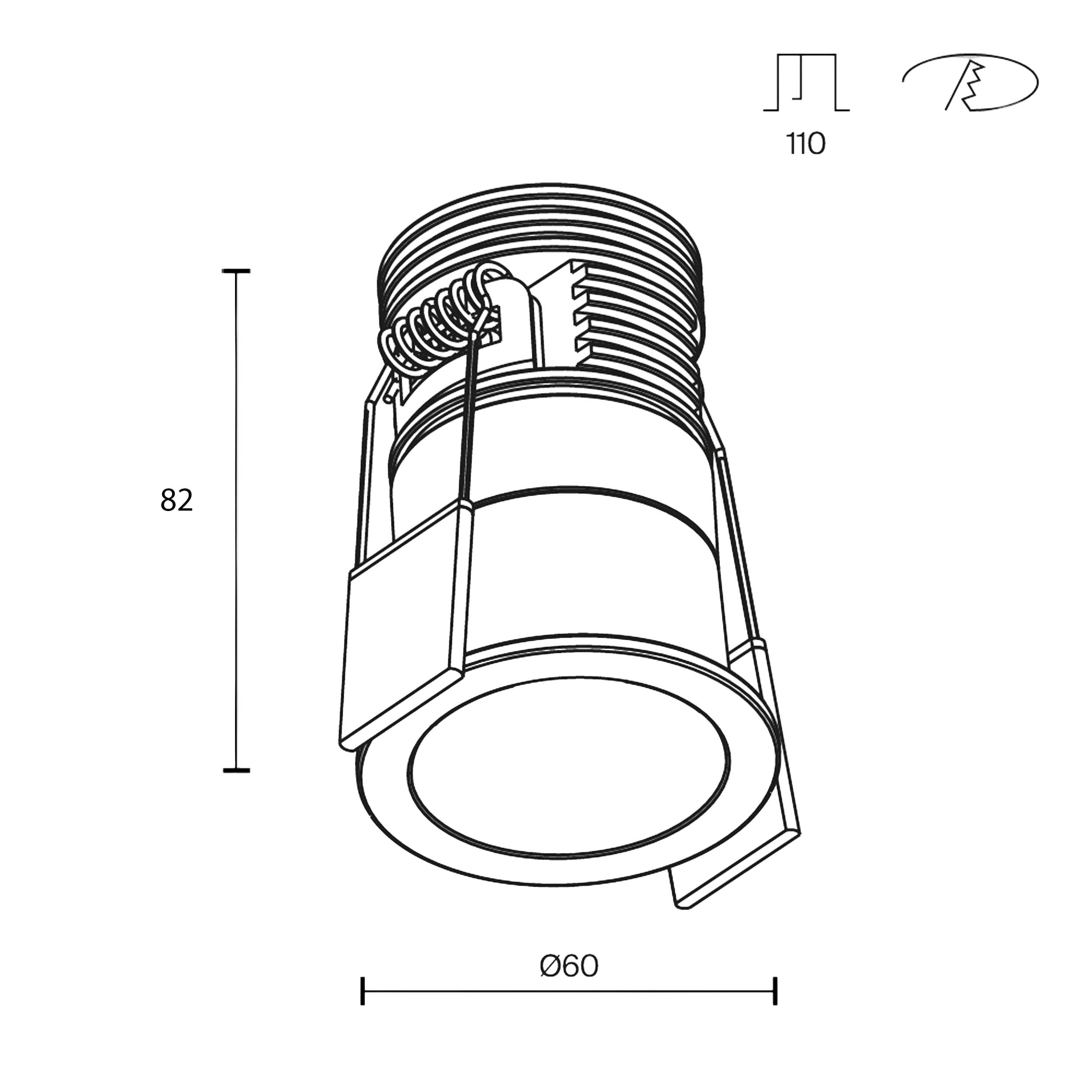 Maytoni Minor LED 24° recessed circular light
