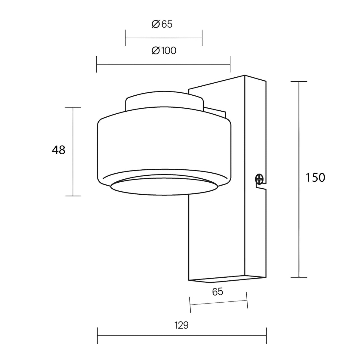 Maytoni Onyx LED wall light