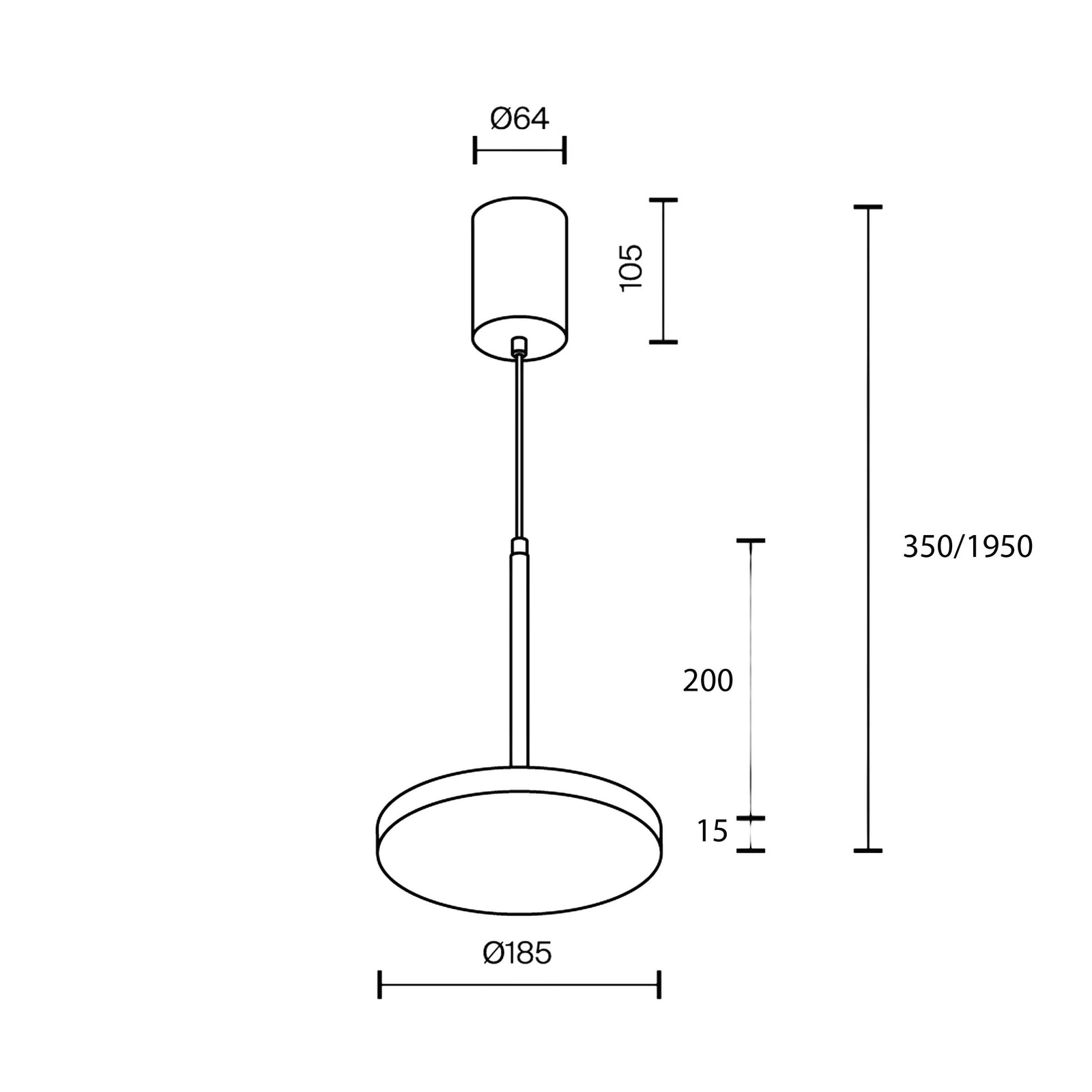Maytoni Plato LED pendant light