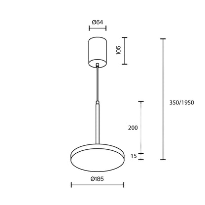 Maytoni Plato LED pendant light
