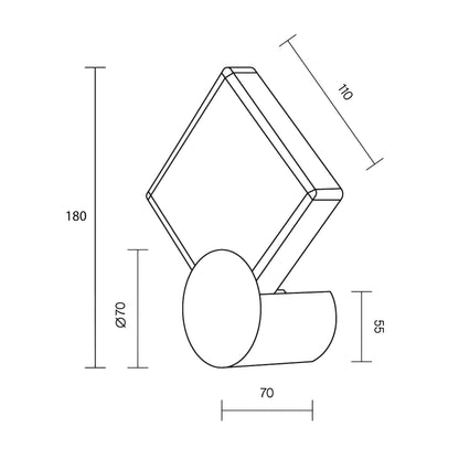 Maytoni Quadro LED wall light