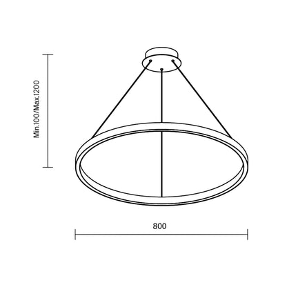 Maytoni Rim LED pendant light