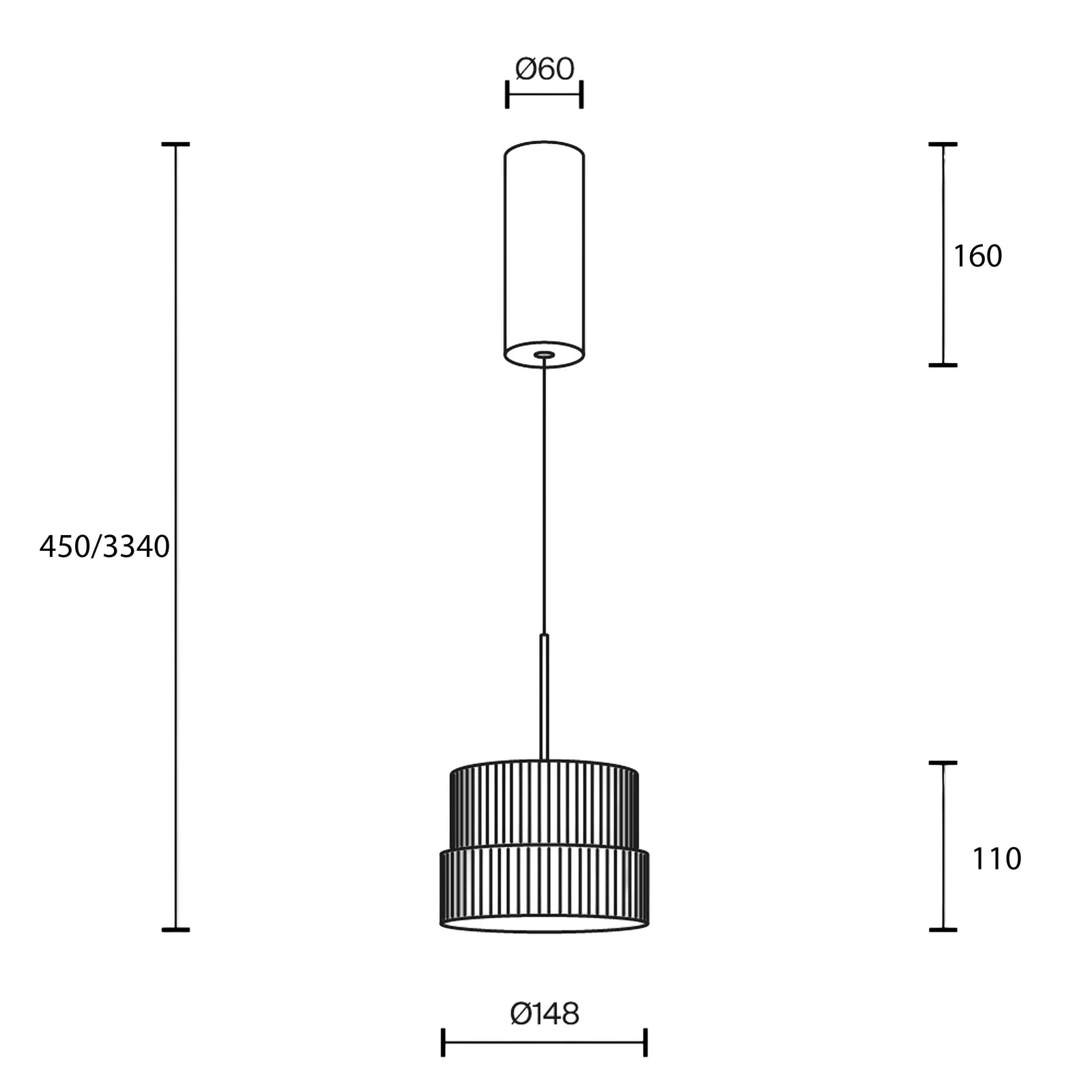 Maytoni Scala LED pendant light