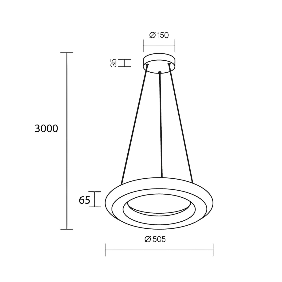 Maytoni Seda LED pendant light