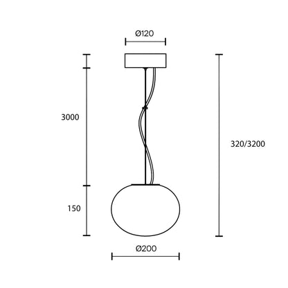 Maytoni Spume LED pendant light