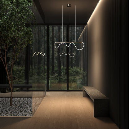 Maytoni Tau LED linear pendant light