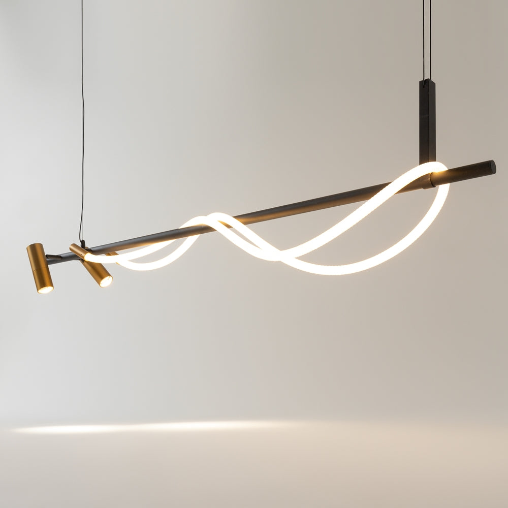 Maytoni Tau LED pendant light with additional lights