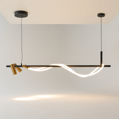 Maytoni Tau LED pendant light with additional lights