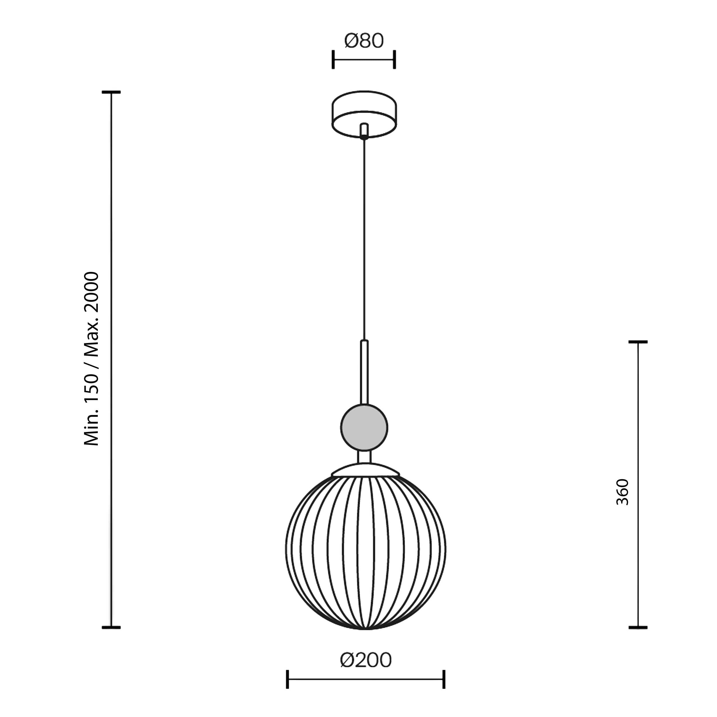 Maytoni Tavo E27 pendant light