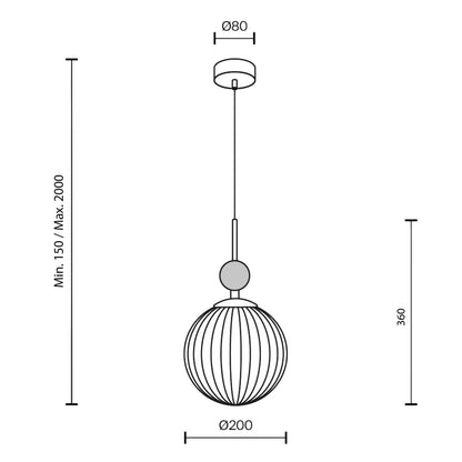 Maytoni Tavo E27 pendant light