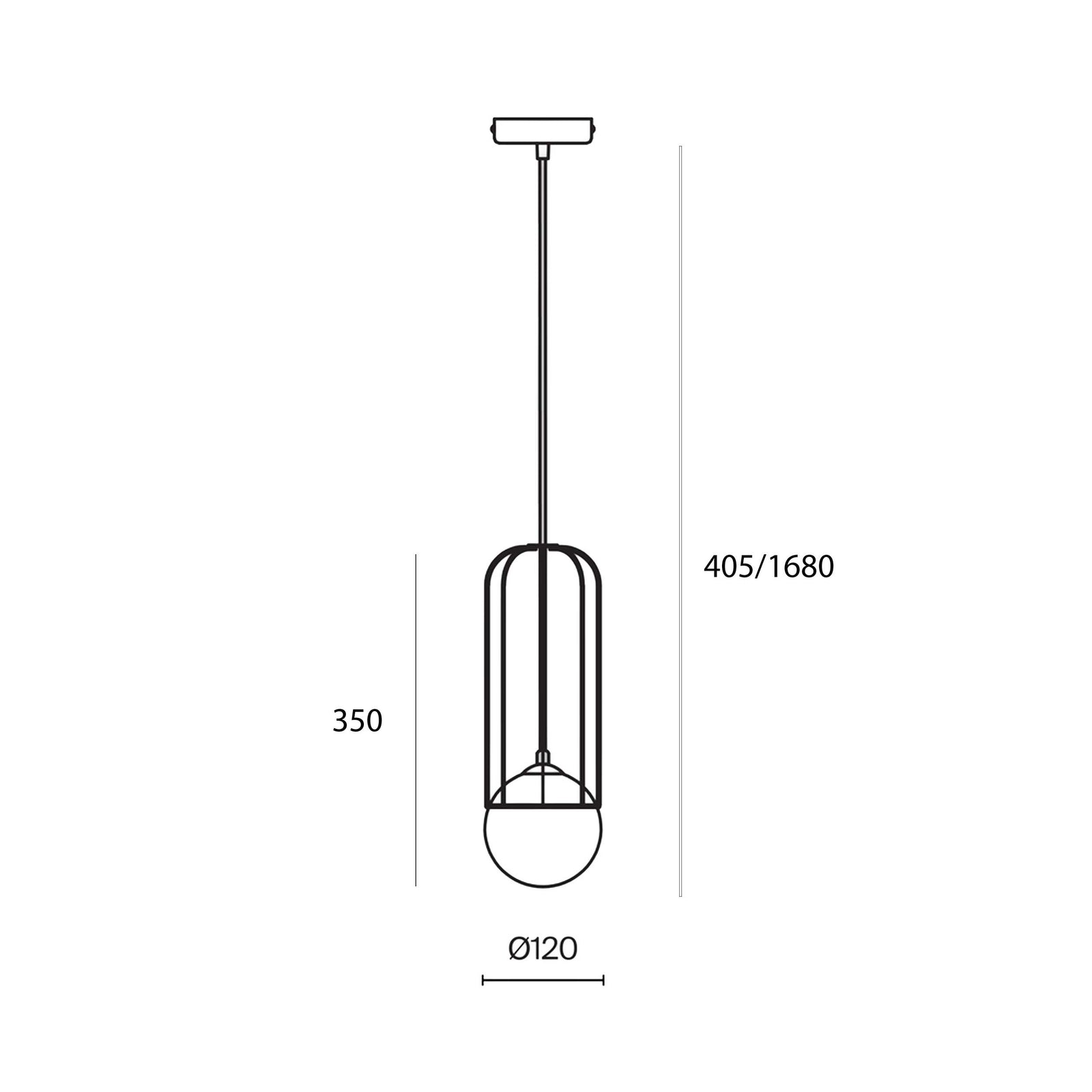Maytoni Telford G9 pendant light