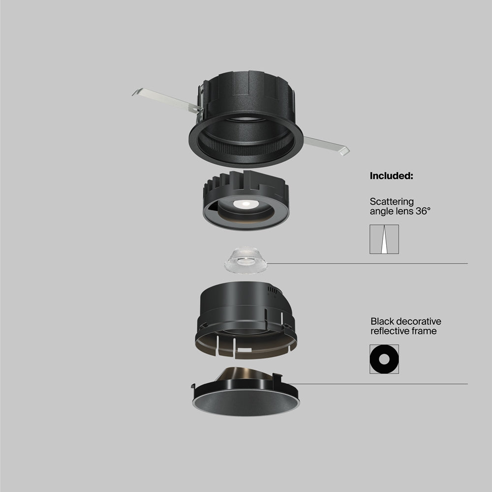 Maytoni Wise LED 36° recessed circular light