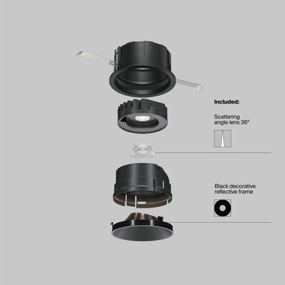 Maytoni Wise LED 36° recessed circular light