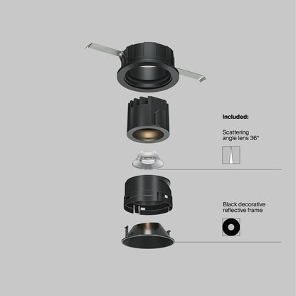 Maytoni Wise LED 36° recessed circular light