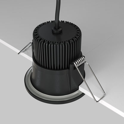 Maytoni Zoom LED 60° recessed circular light black