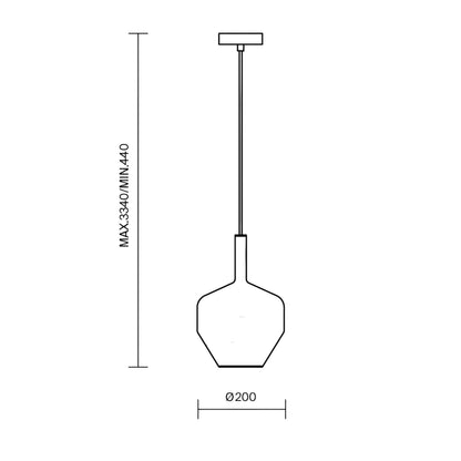 Maytoni Duality E27 pendant light