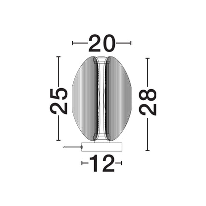 Nova Luce Noir LED table light