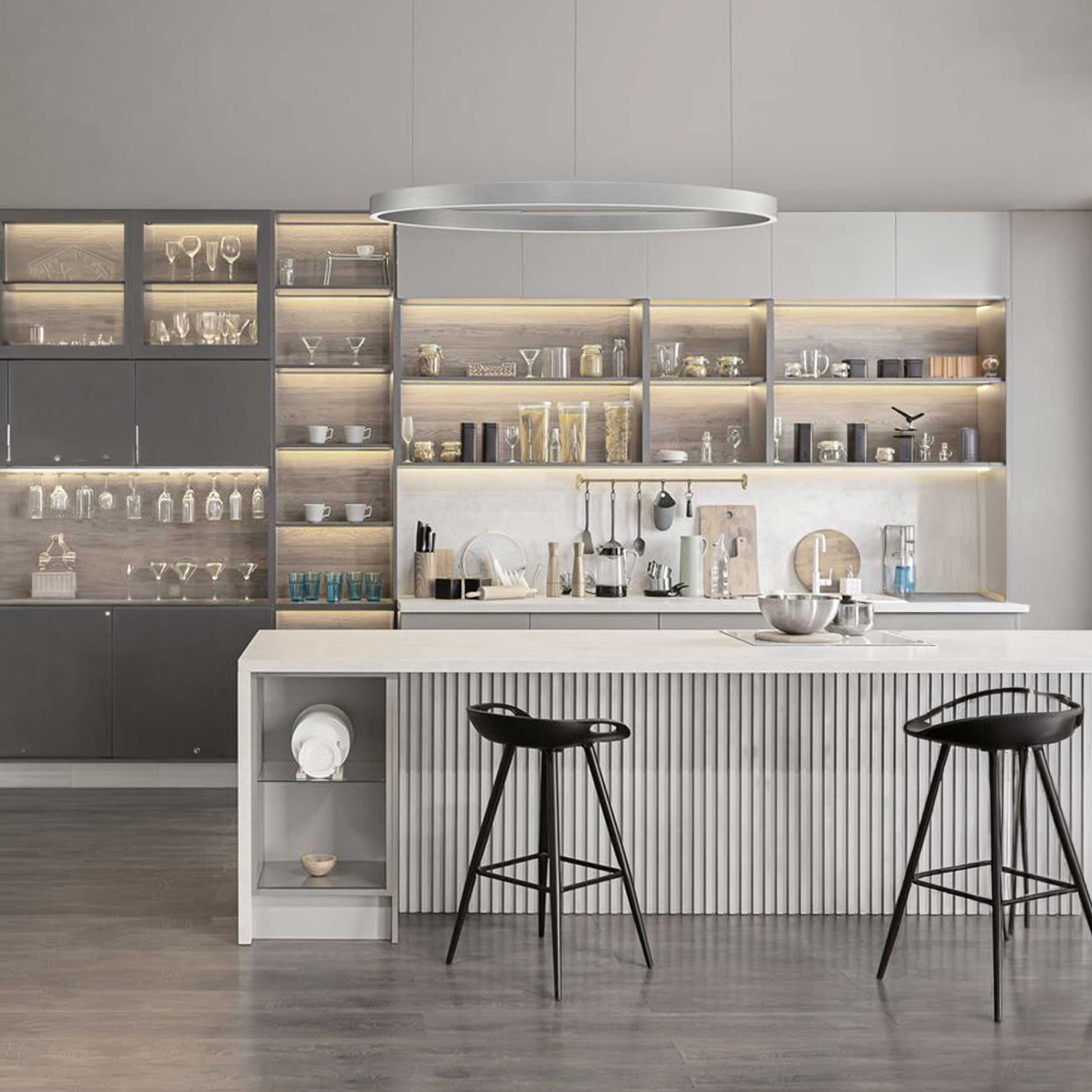 Nova Luce Elowen LED pendant round luminaire