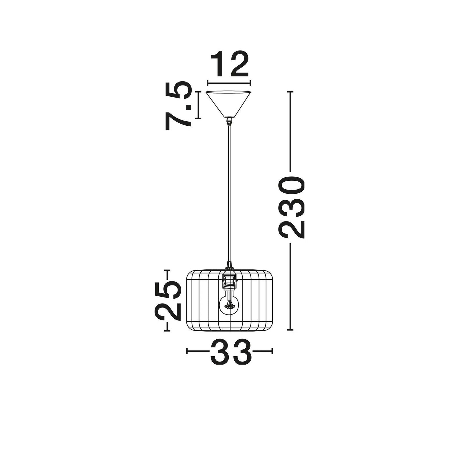 Nova Luce Abby E27 pendant light