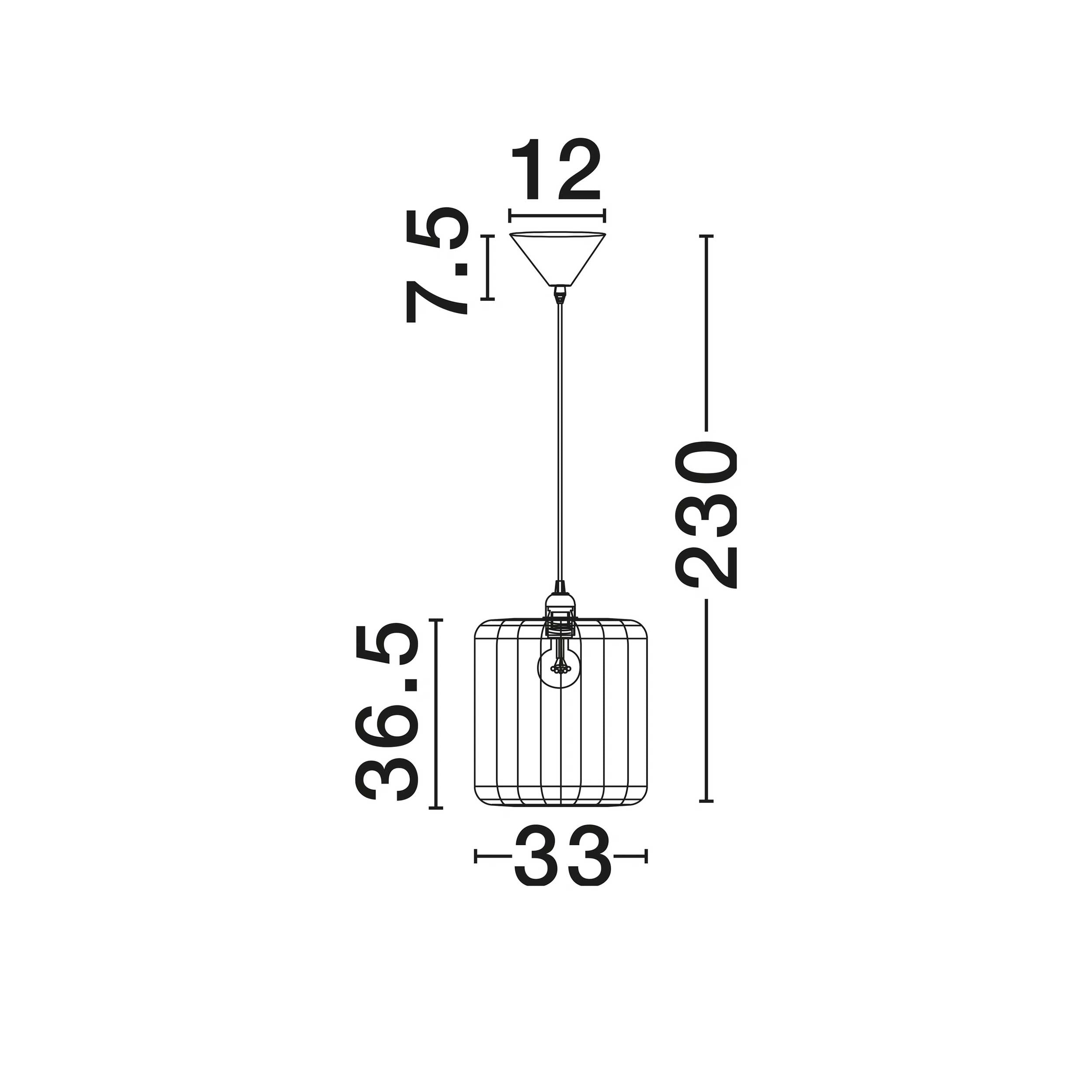 Nova Luce Abby E27 pendant light