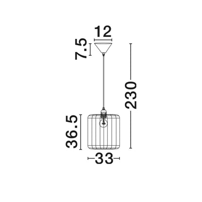 Nova Luce Abby E27 pendant light