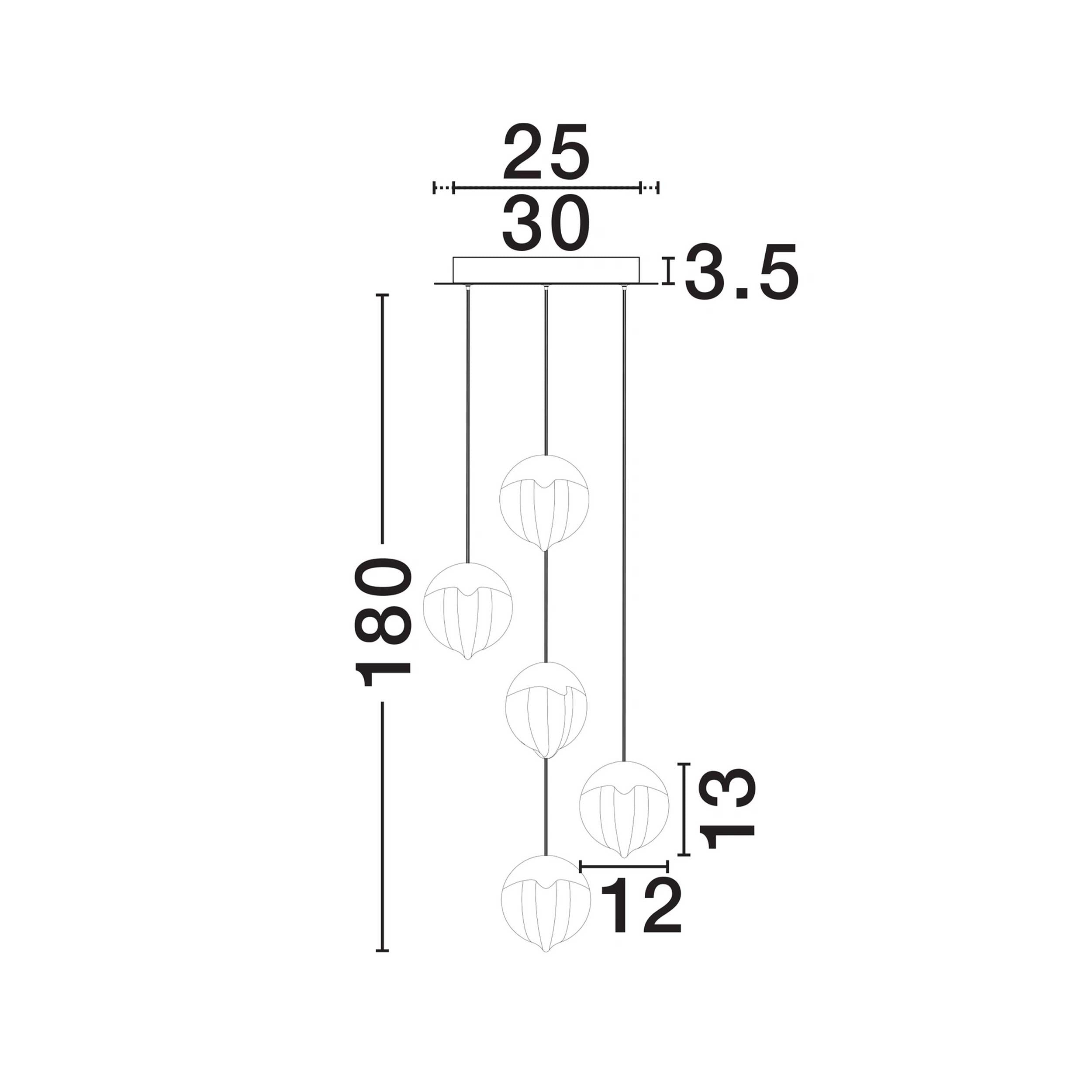 Nova Luce Alicia LED pendant light