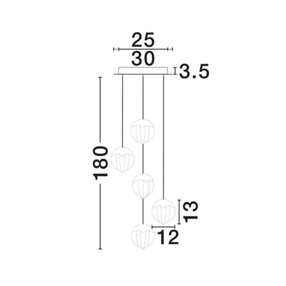 Nova Luce Alicia LED pendant light