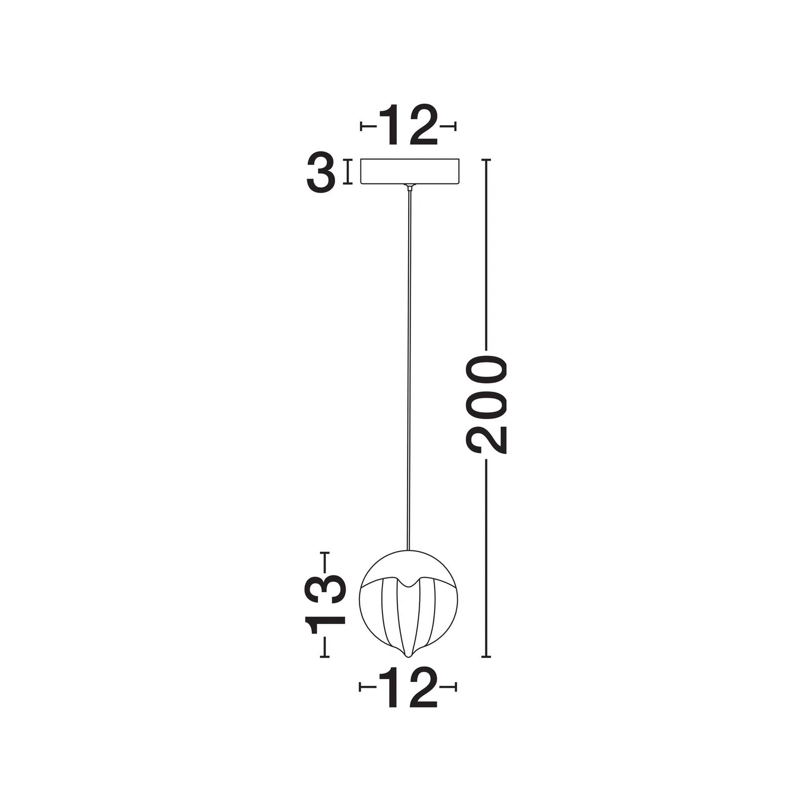 Nova Luce Alicia LED pendant light
