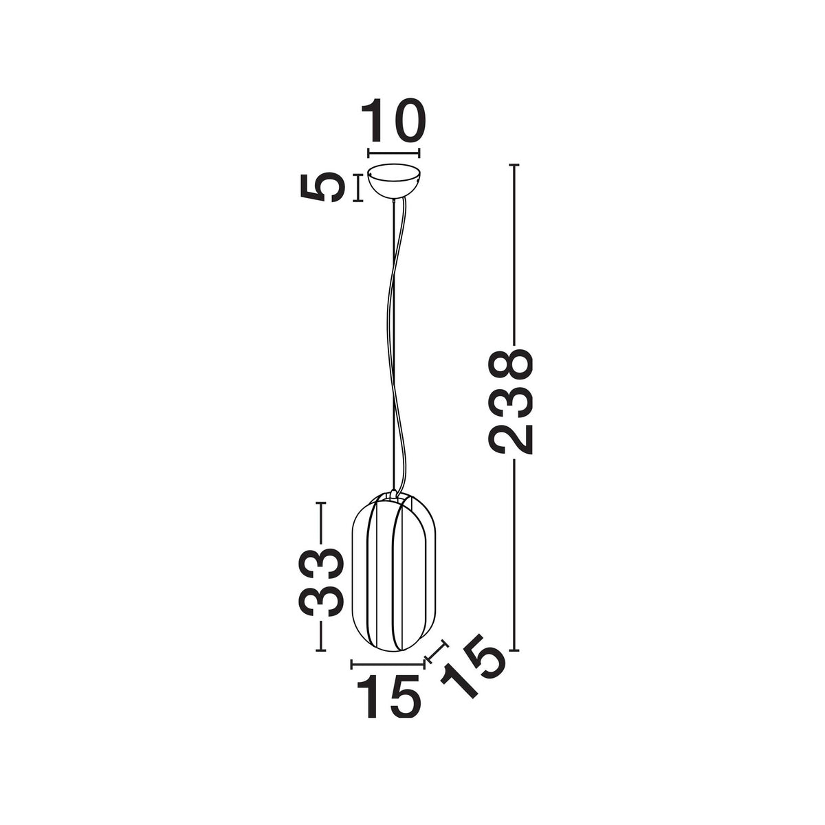 Nova Luce Daria G9 pendant light