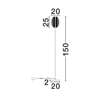 Nova Luce Noir LED floor light